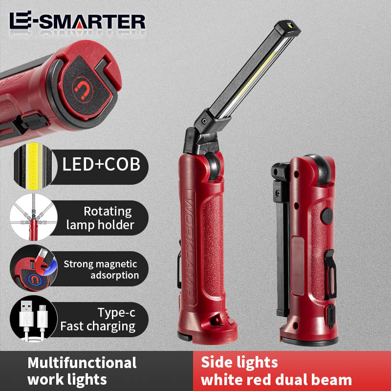 Outdoor Lighting Lowes - COB LED Work Light Rechargeable Folding
