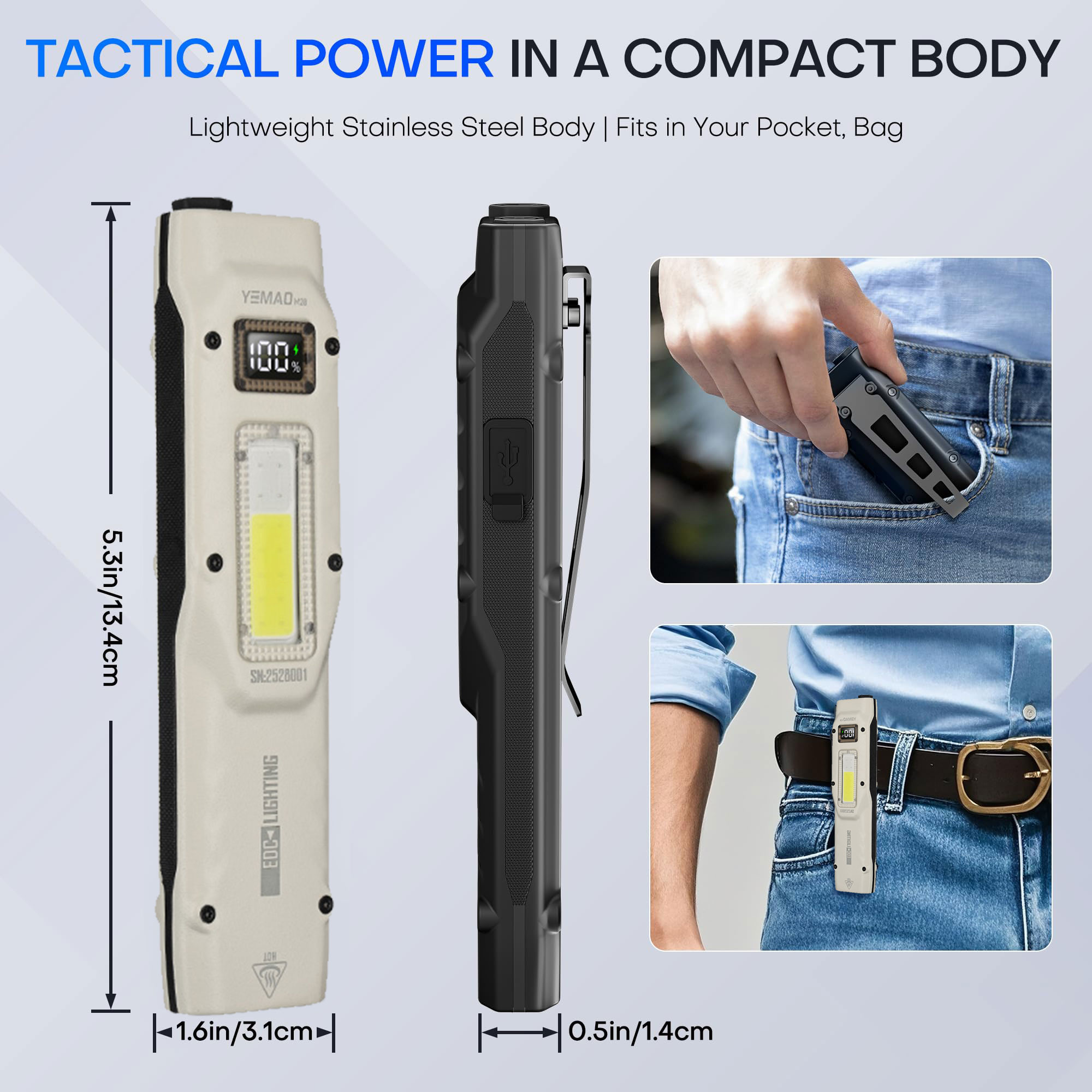 Portable 880LM YEMAO M28 Ultra - Outdoor Lighting Guide recension och pris