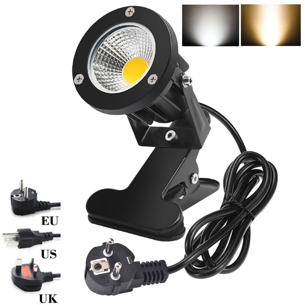 Clip On Spot Light Plug in Wat - Outdoor Lighting Uk recension och pris