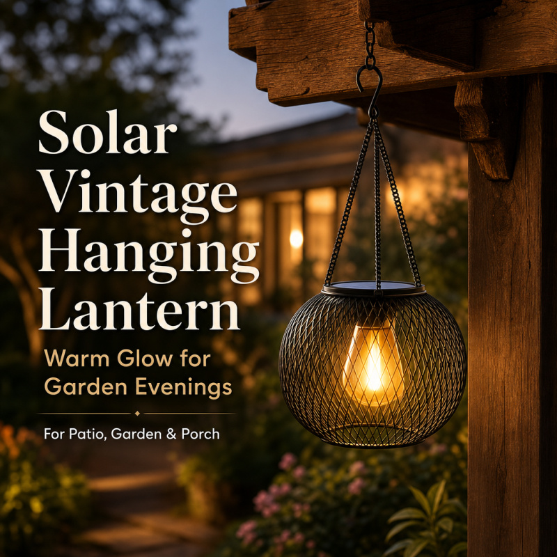 Solar Powered LED Hanging Floo - Outdoor Lighting Ground recension och pris
