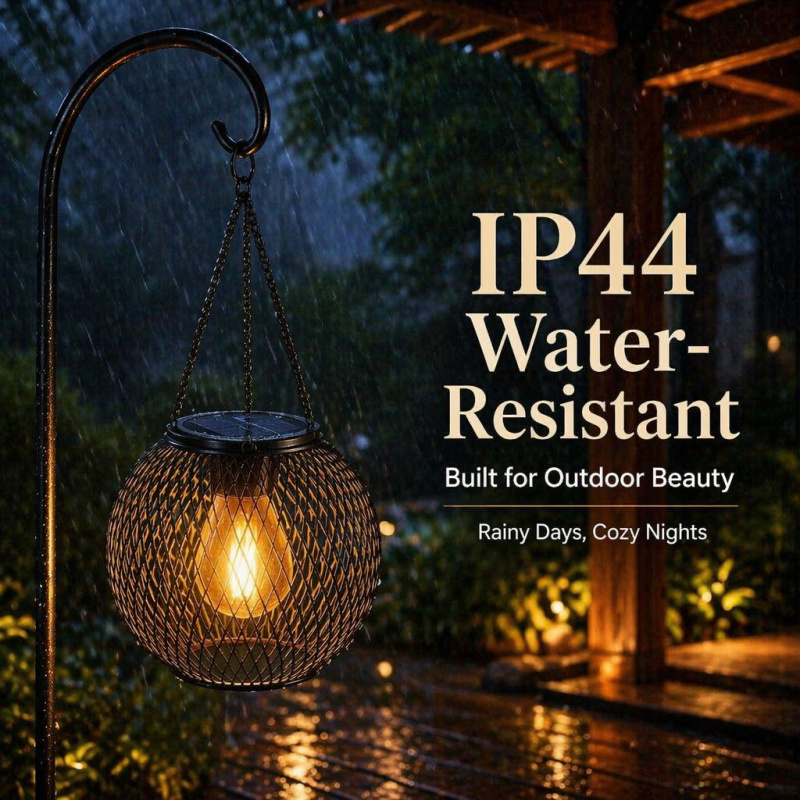Solar Powered LED Hanging Floo - Outdoor Lighting Ground recension och pris