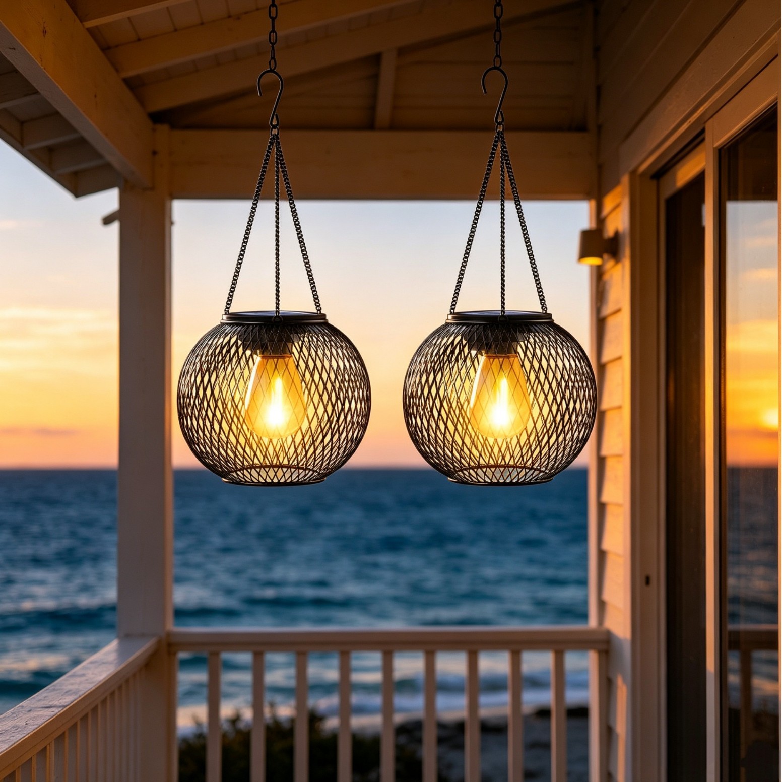 Solar Powered LED Hanging Floo - Outdoor Lighting Ground recension och pris