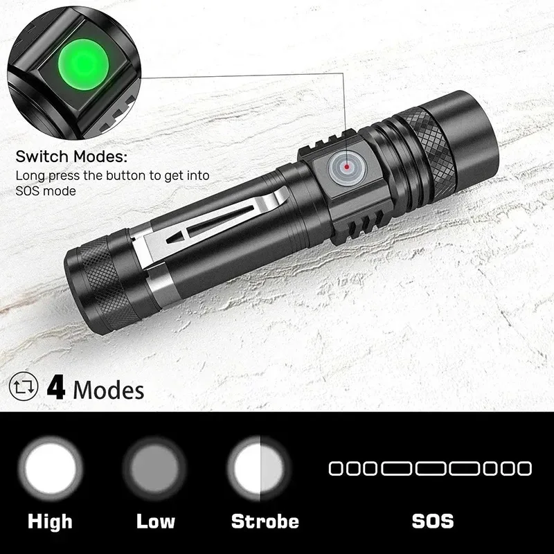 Rechargeable T6 Handheld Flash - Outdoor Lighting Guide recension och pris