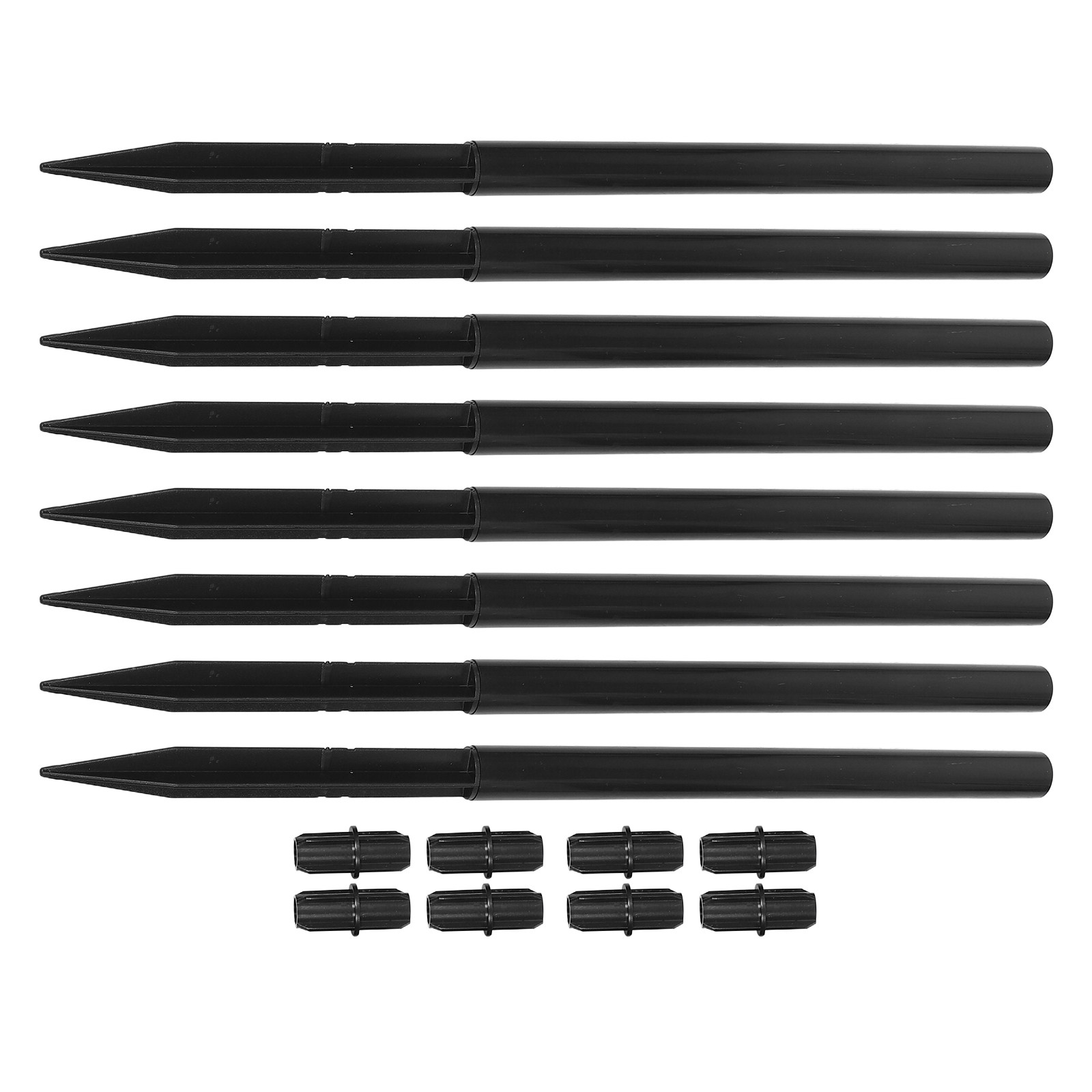 8Set Solar Light Stakes Black  - Outdoor Lighting Ground recension och pris