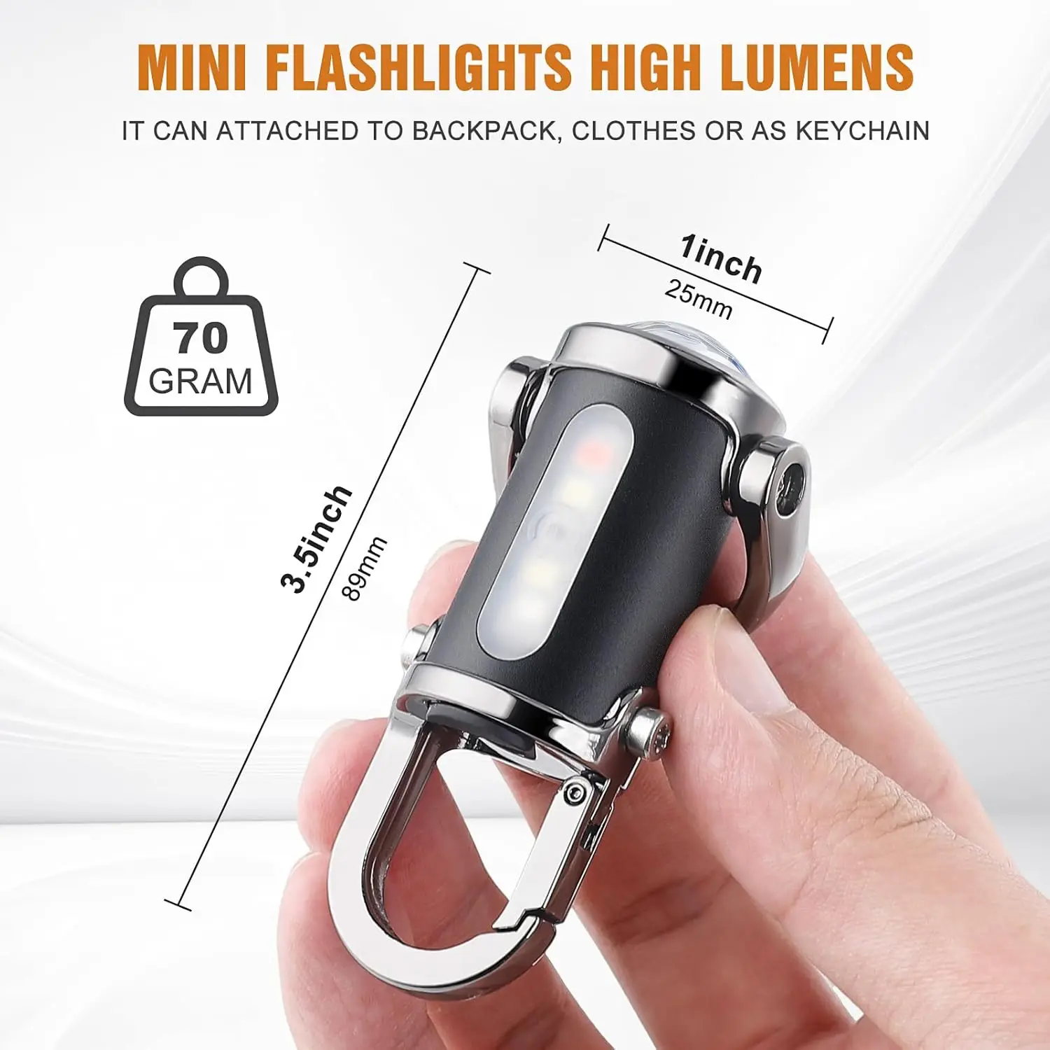 Mini Keychain Flashlight Recha - Outdoor Lighting Bollards recension och pris