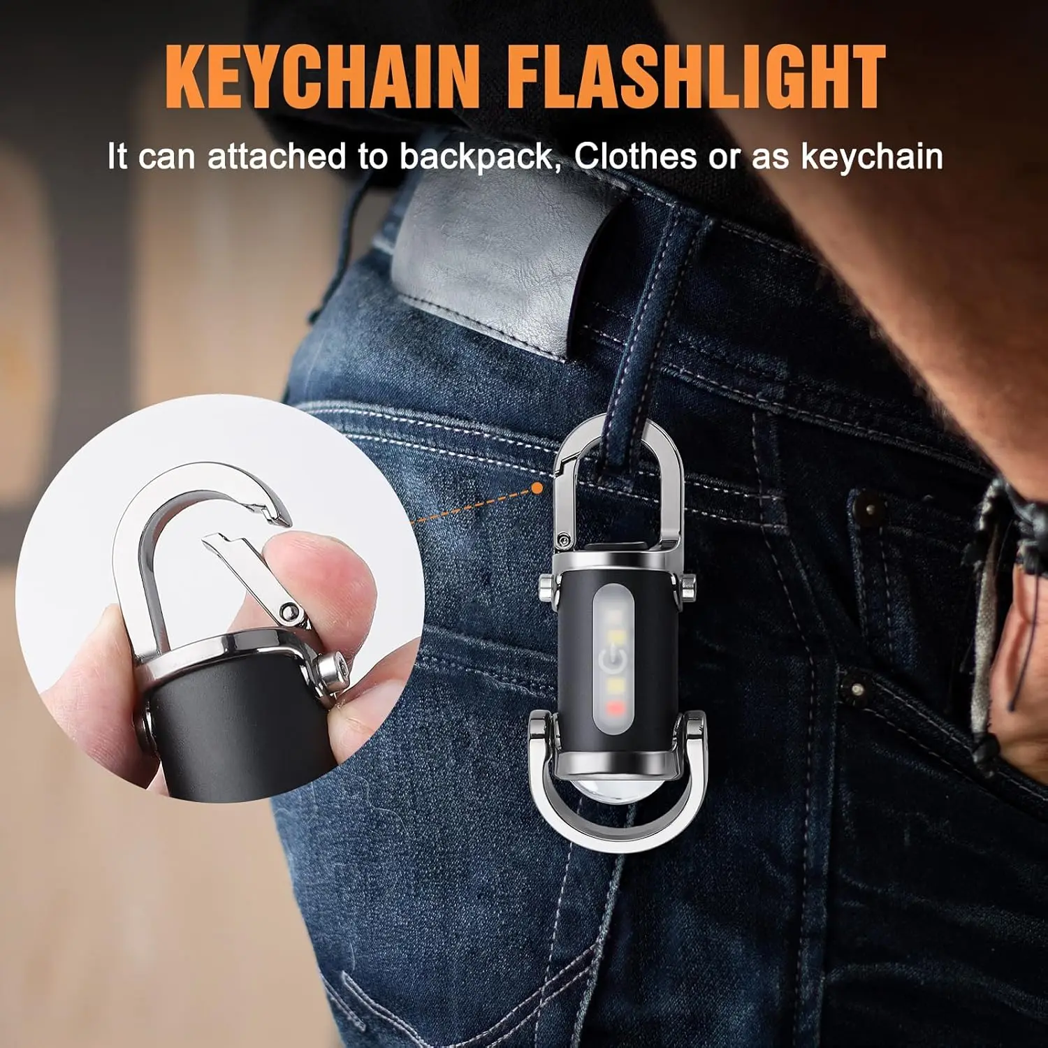 Mini Keychain Flashlight Recha - Outdoor Lighting Bollards recension och pris