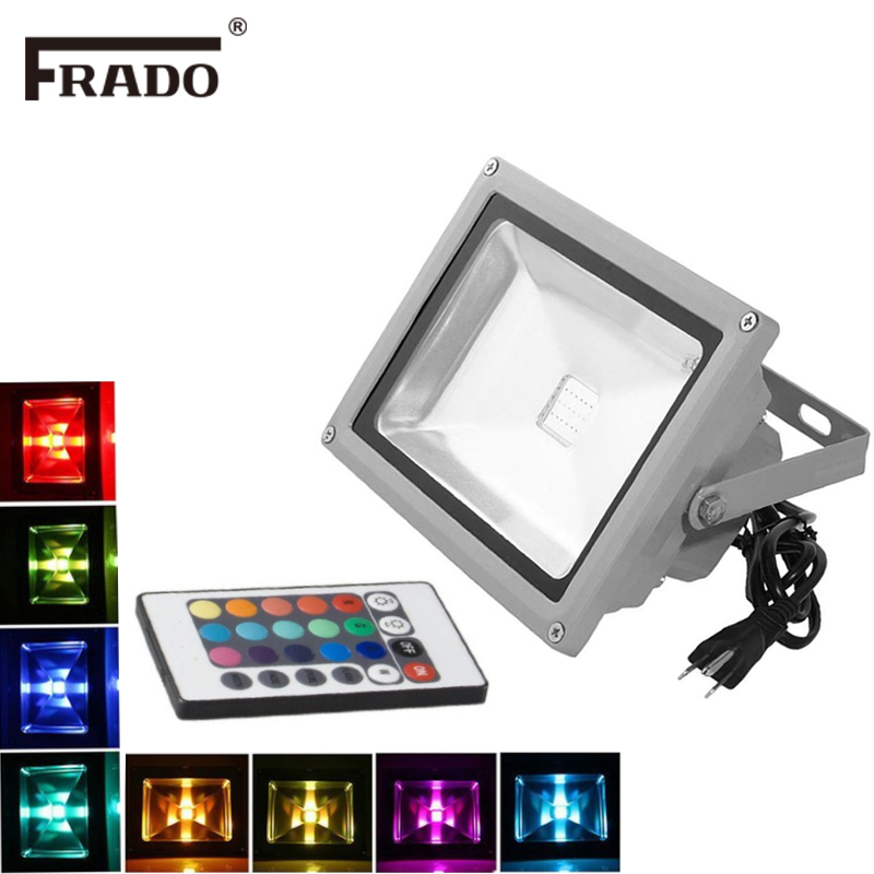RGB LED Flood Lights 10W LED E - Outdoor Lighting Uk recension och pris