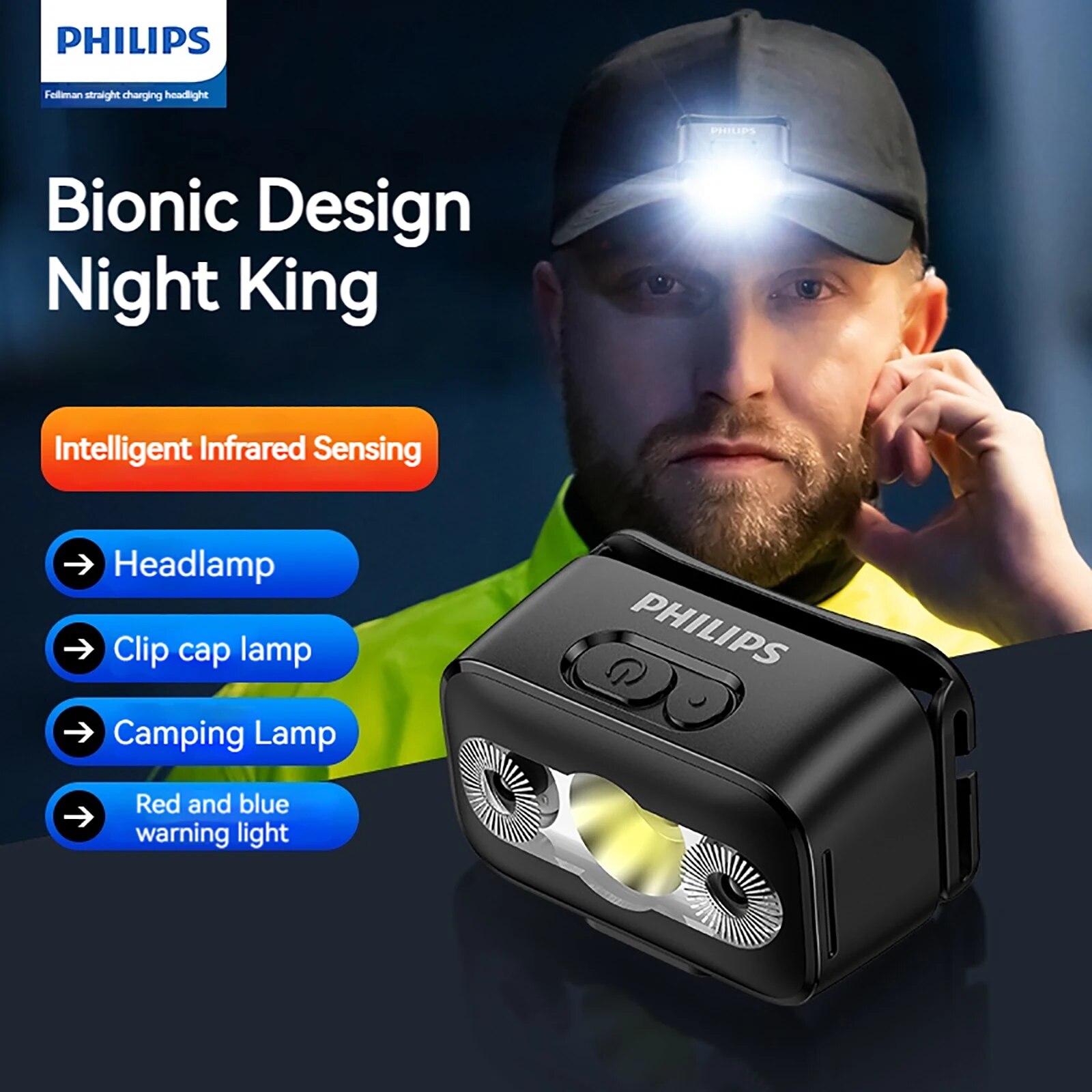 PHILIPS LED Headlamp Sensor He - Outdoor Lighting Philips recension och pris