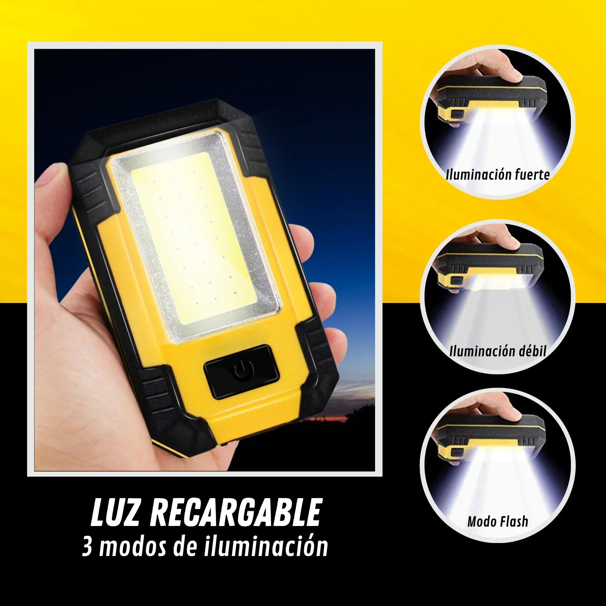 Rechargeable 4000MaH Work Ligh - Outdoor Lighting Lowes recension och pris