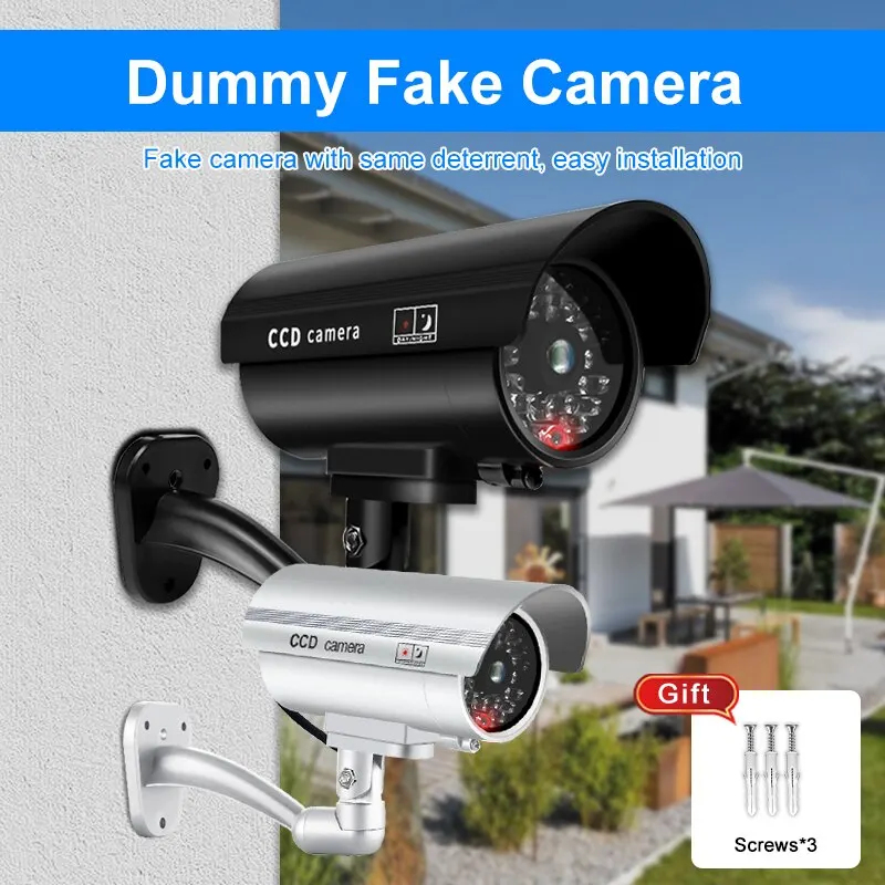 1PC Dummy Security Camera Watr - Outdoor Lighting No Wiring recension och pris