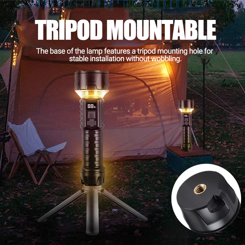 COB LED Flashlight Rechargeabl - Outdoor Lighting Lowes recension och pris