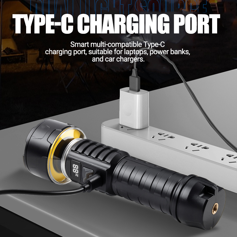 COB LED Flashlight Rechargeabl - Outdoor Lighting Lowes recension och pris