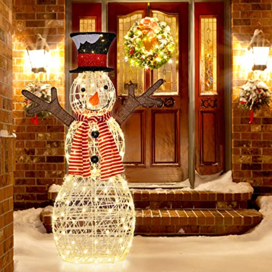 Christmas Outdoor Lighted Snow - Outdoor Lighting Yard Stakes recension och pris
