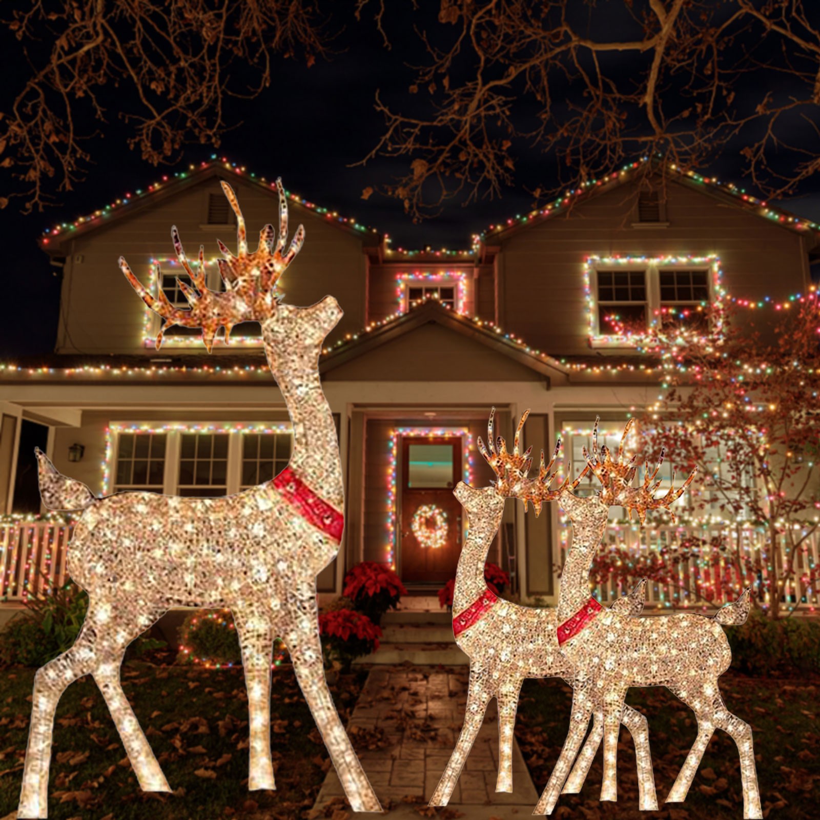Lighted Christmas Decoration D - Outdoor Lighting Yard Stakes recension och pris