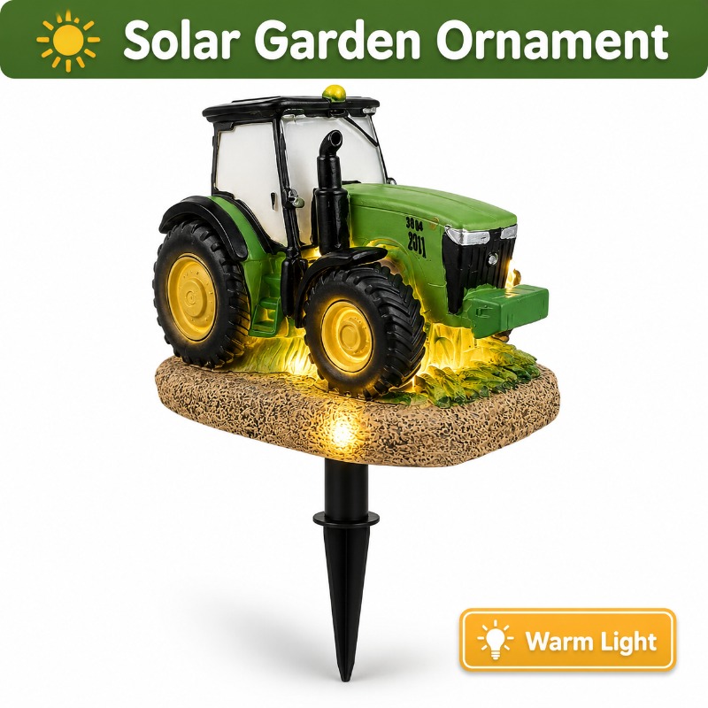 Solar Tractor Garden Stake Lig - Outdoor Lighting Yard Stakes recension och pris