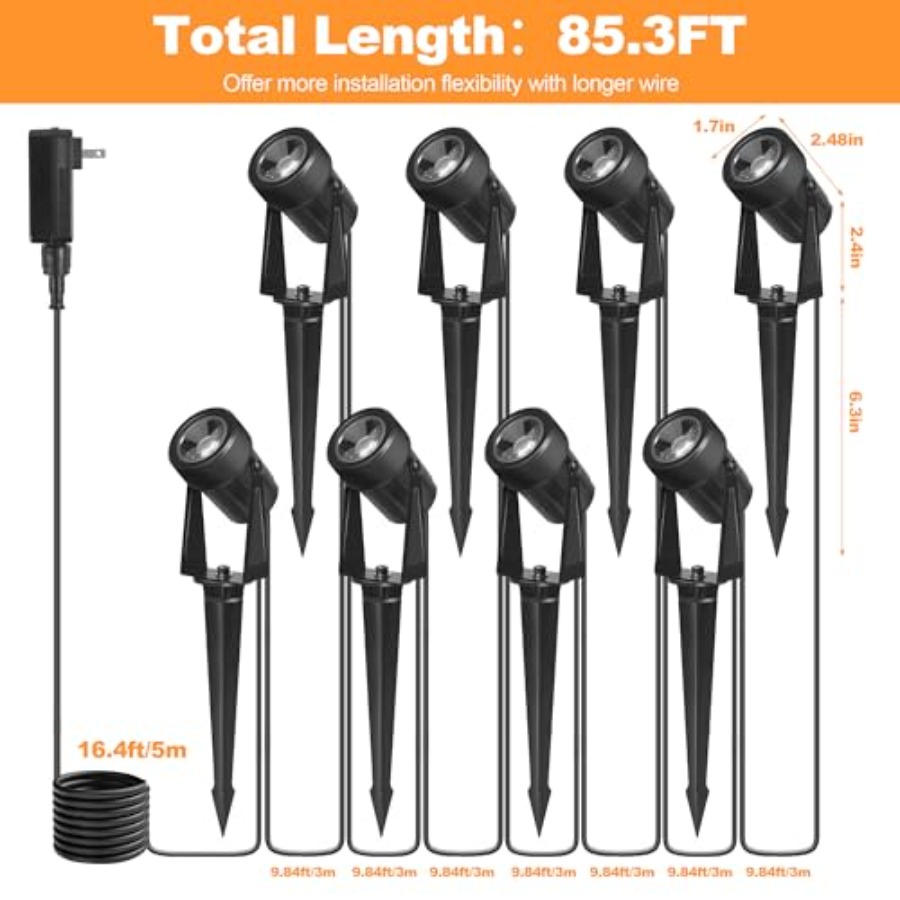 85.3FT LED Outdoor Landscape S - Outdoor Lighting No Wiring recension och pris