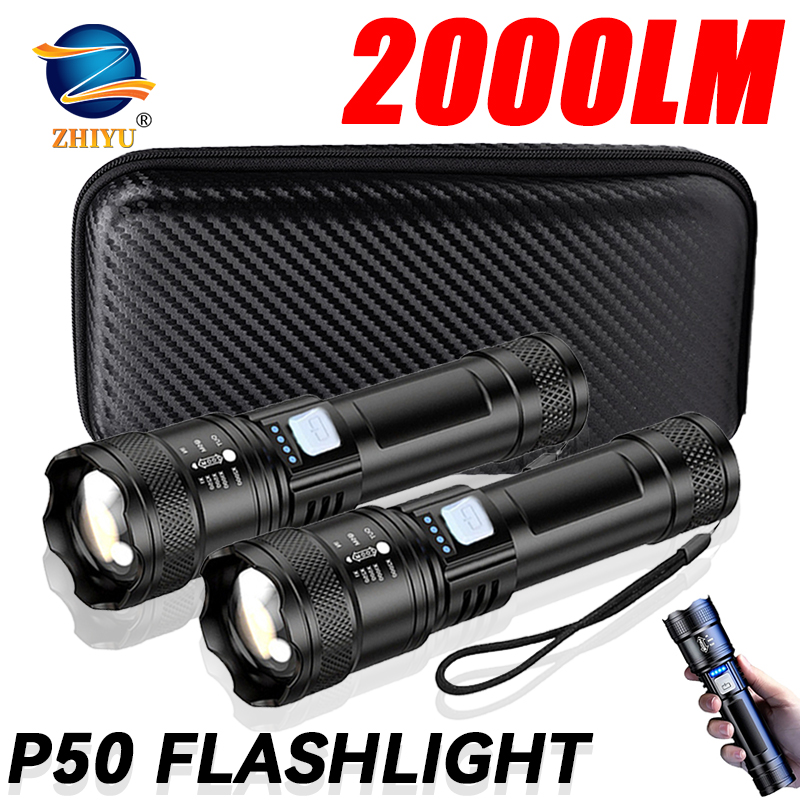 Tactical LED Flashlight 2000LM - Outdoor Lighting Bollards recension och pris
