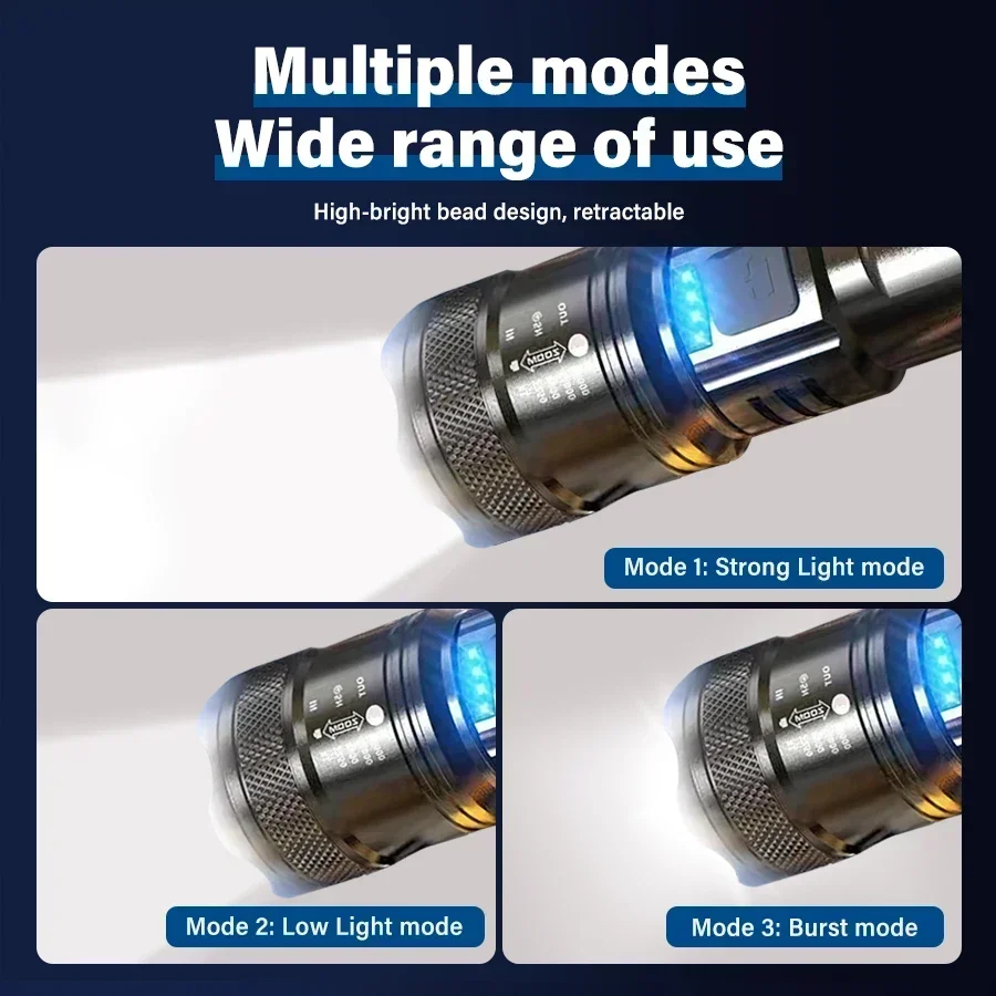 Tactical LED Flashlight 2000LM - Outdoor Lighting Bollards recension och pris
