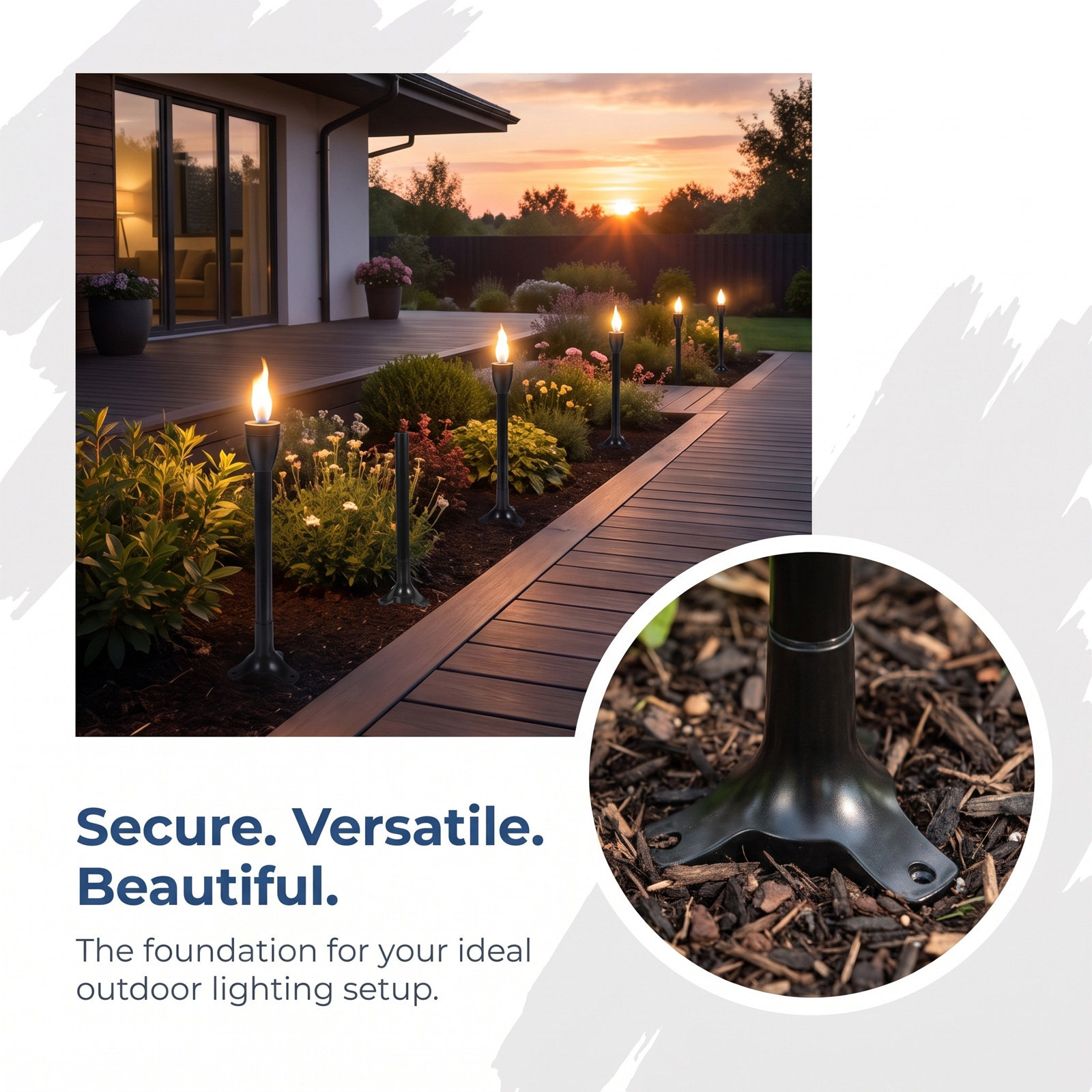 6Set Garden Light Ground Stake - Outdoor Lighting Ground recension och pris