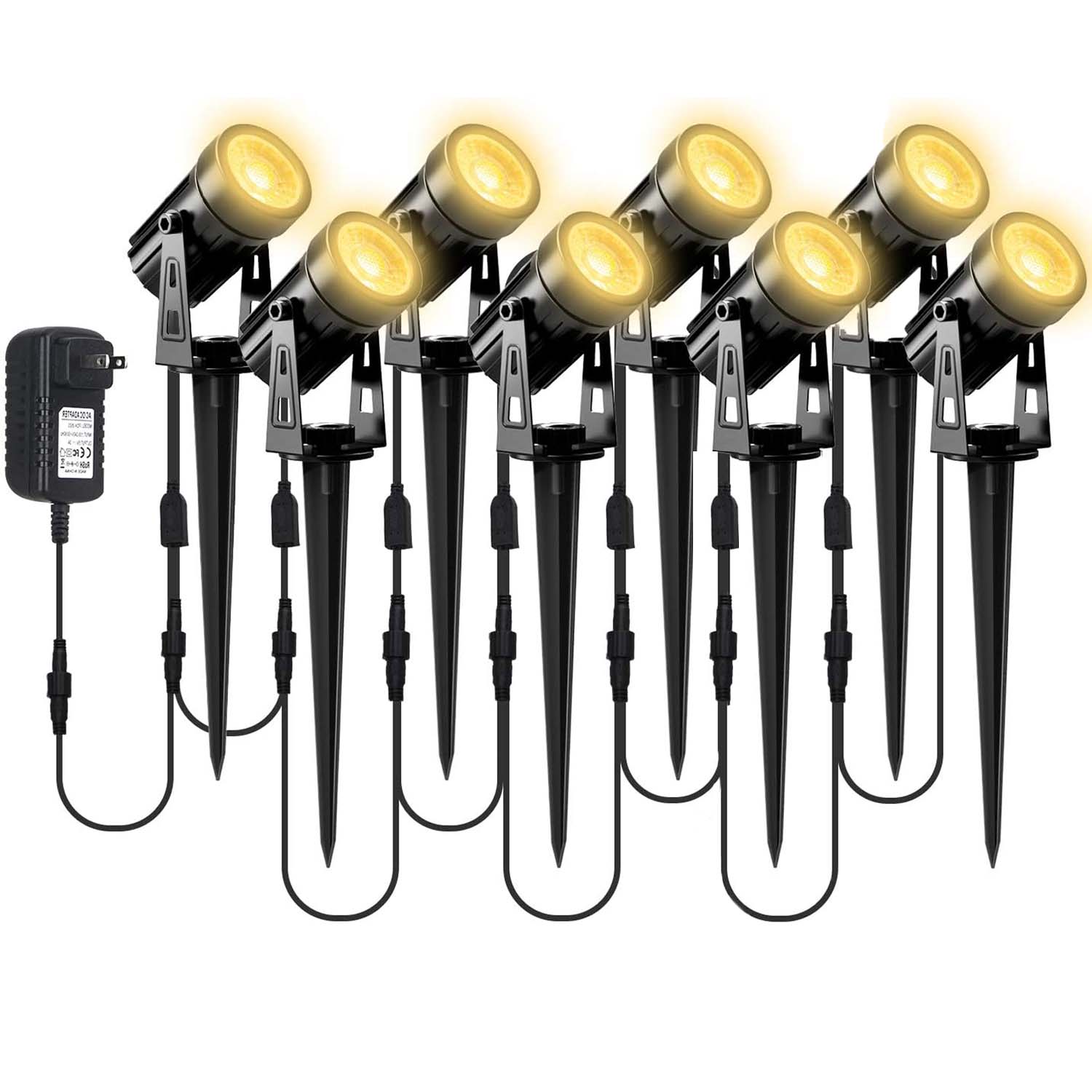 8LEDS 3000K Outdoor Spotlight  - Outdoor Lighting Uk recension och pris