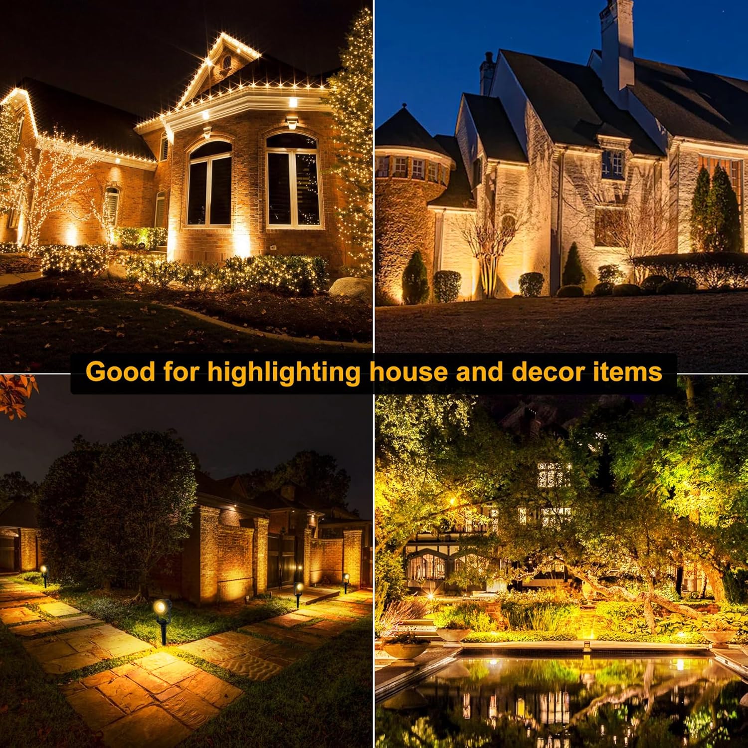 8LEDS 3000K Outdoor Spotlight  - Outdoor Lighting Uk recension och pris