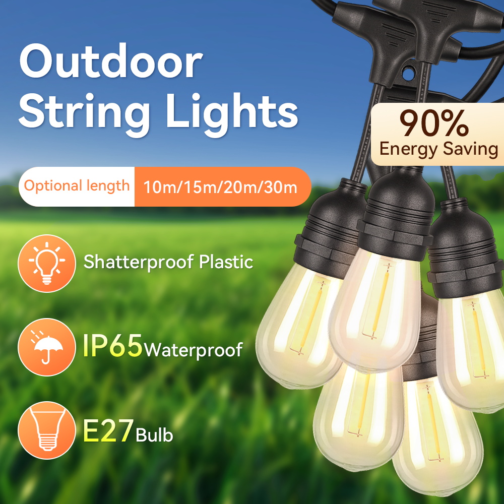 E27 Outdoor String Lights LED  - Outdoor Lighting Uk recension och pris
