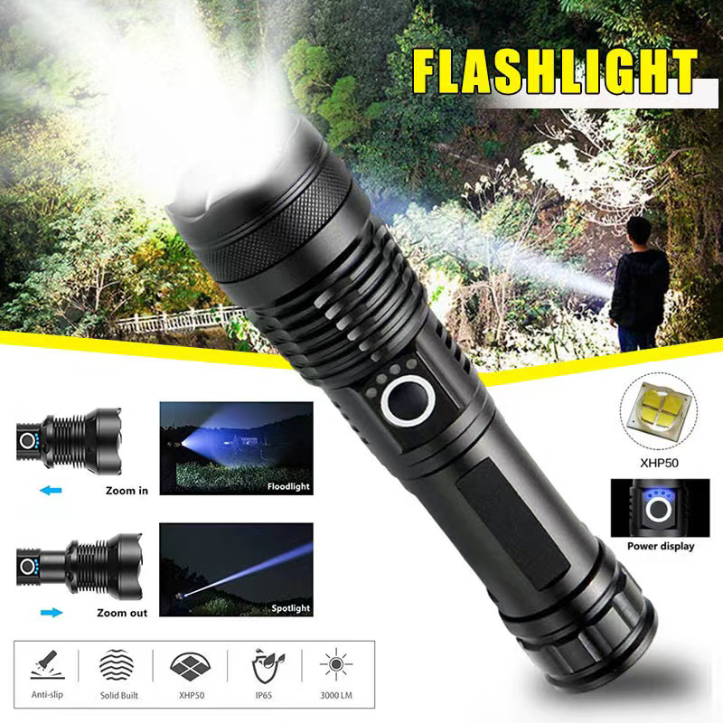 High Power XHP70 Led Flashligh - Outdoor Lighting Lowes recension och pris