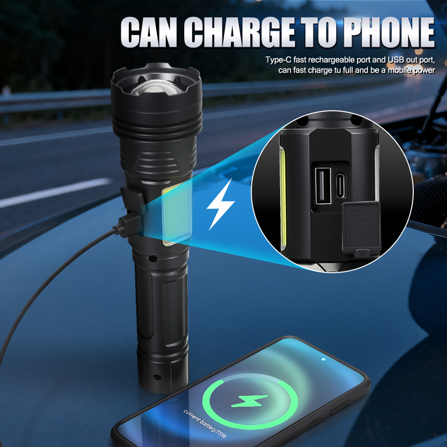 Powerful LED Handheld Flashlig - Outdoor Lighting Lowes recension och pris